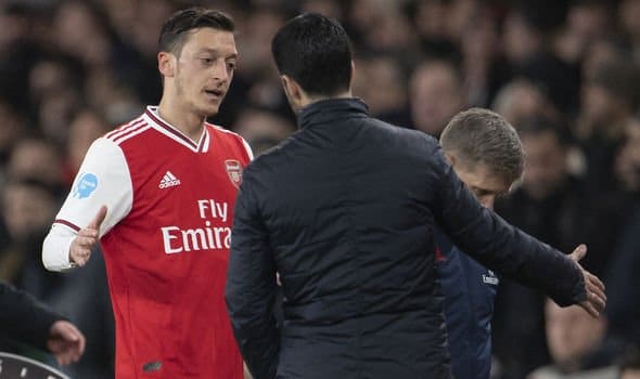 Arsenal Dressing Room In Arteta And Ozil Dispute