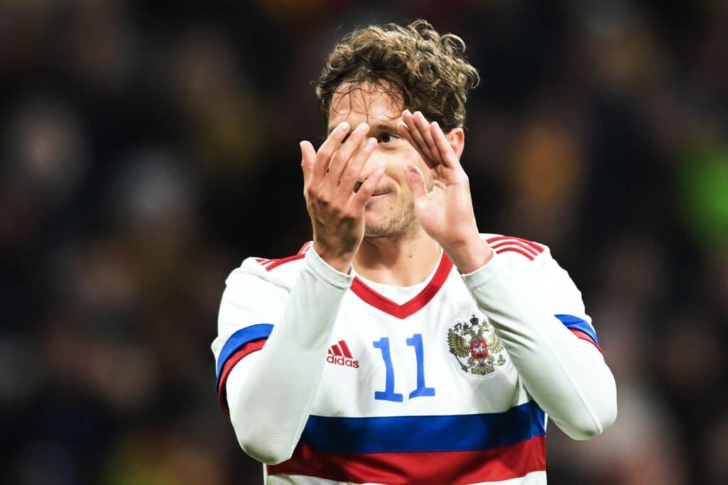 Aleksei Miranchuk enjoying the applause against Harambee Stars