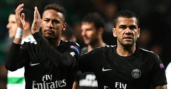 Neymar Acting Like Child Alves