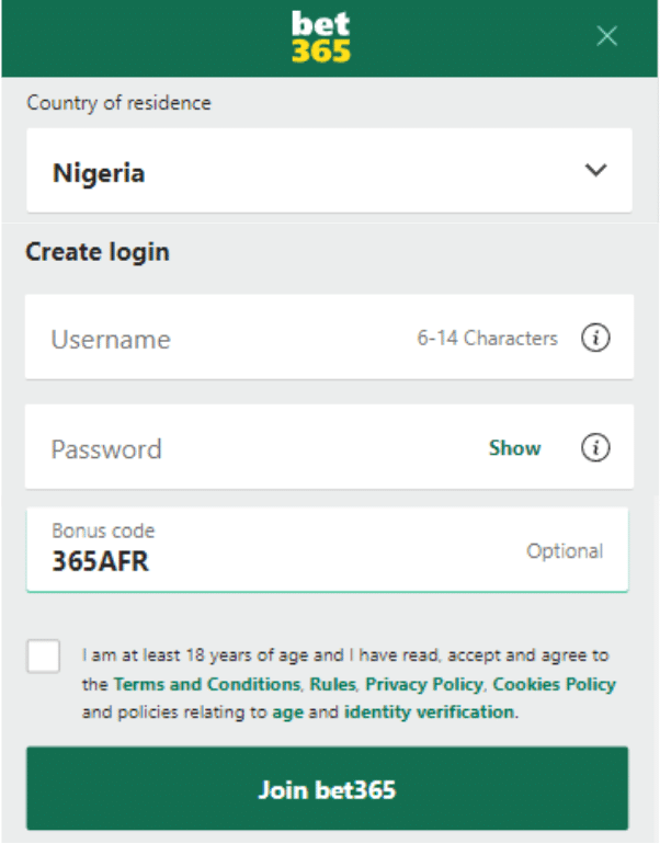 bet365 bonus code